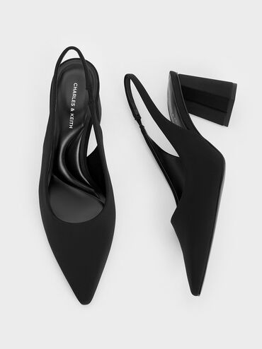 حذاء ترابيز بكعب عال وحزام حول الكاحل, أسود, hi-res