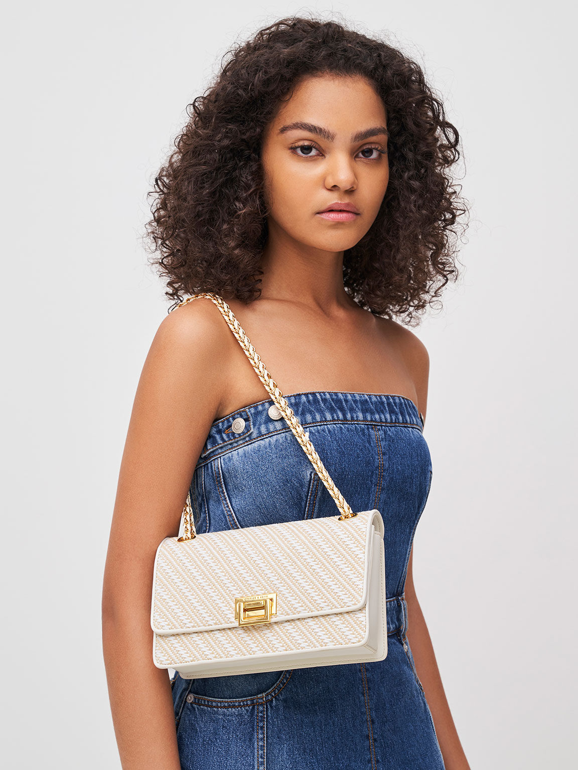 Charles & keith chain strap shoulder bag clearance