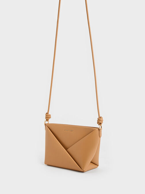 Midori Geometric Crossbody Bag, Camel, hi-res