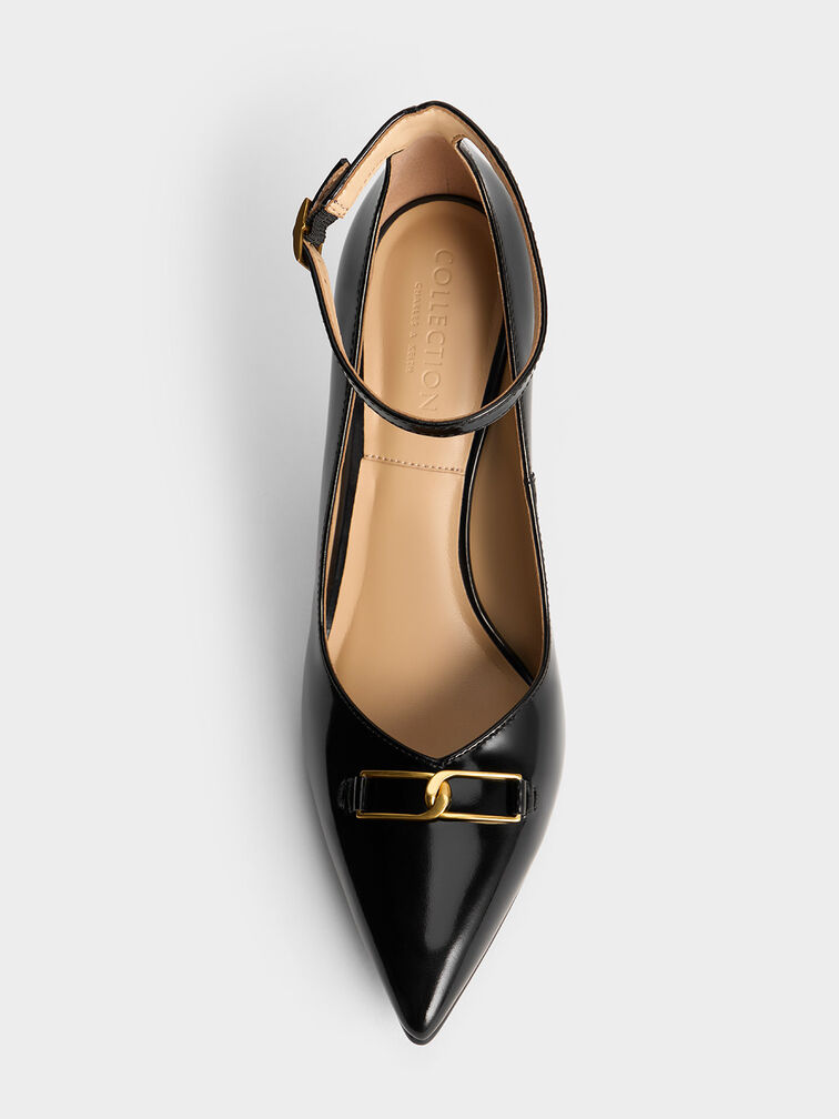Gabine Leather Stiletto Heel Pumps, Black Box, hi-res