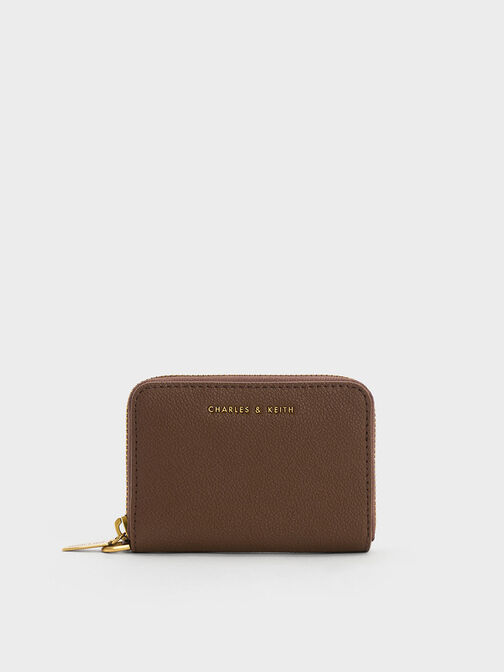 Errya Zip-Around Wallet, Dark Brown, hi-res