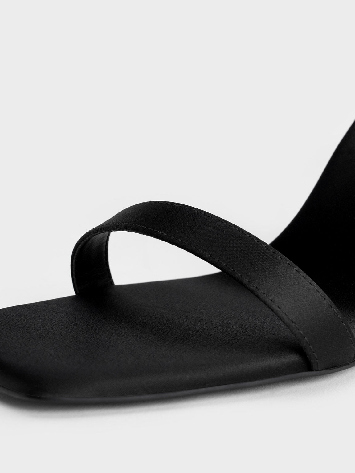 Recycled Polyester Ankle Strap Sandals, Black, hi-res