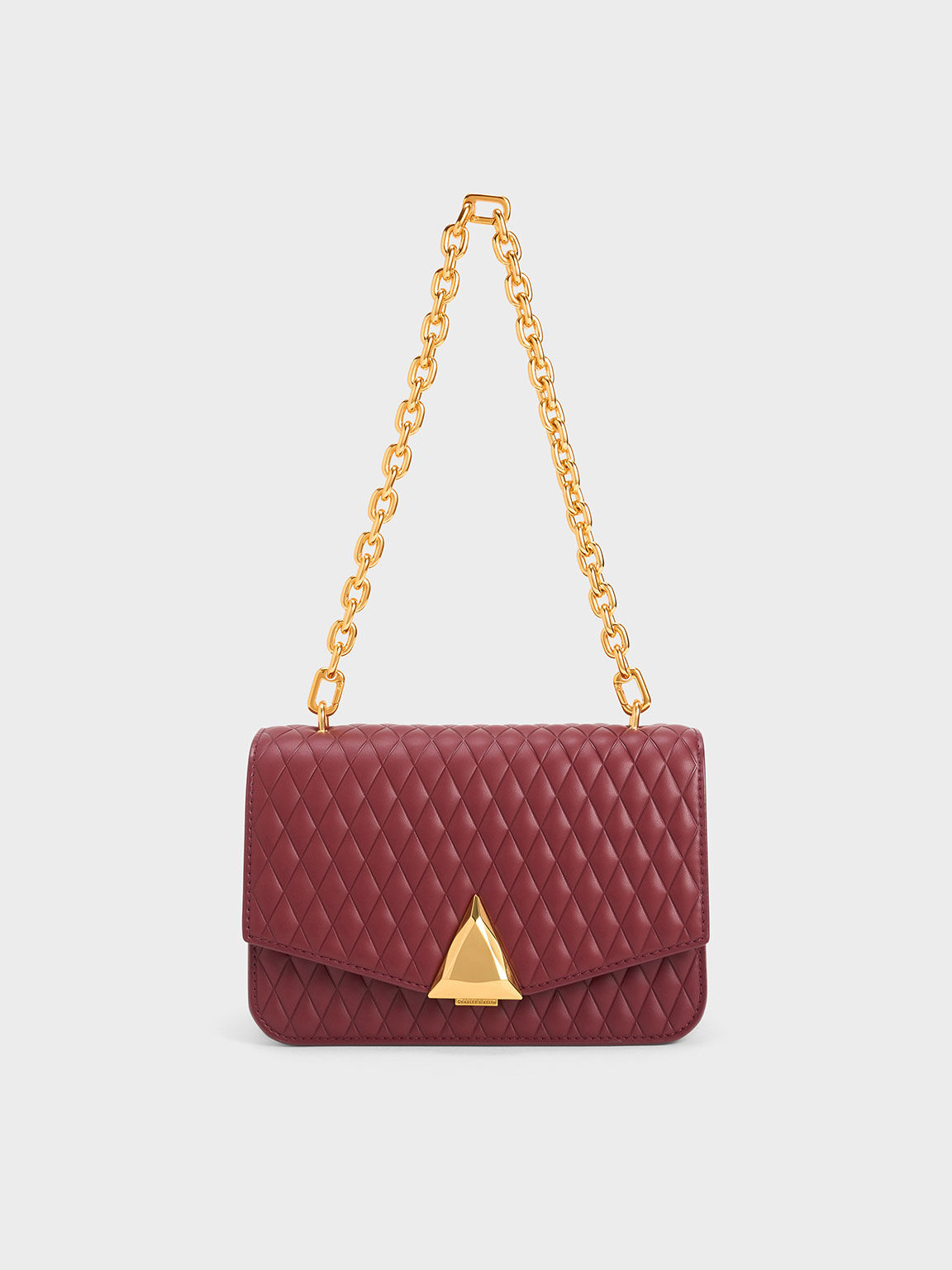 Burgundy quilted bag new arrivals