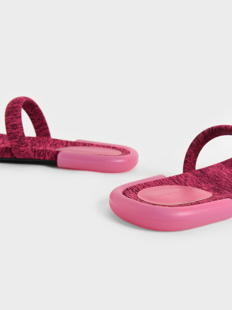 Electra Recycled Polyester Thong Sandals, Pink, hi-res