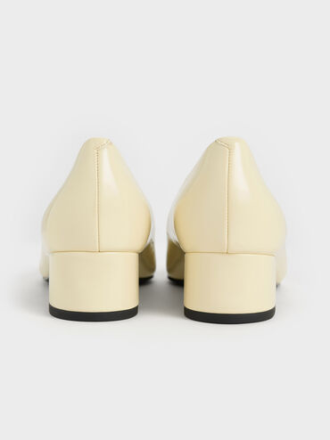 Kleo Patent Contrast Cap-Toe Pumps, Chalk, hi-res