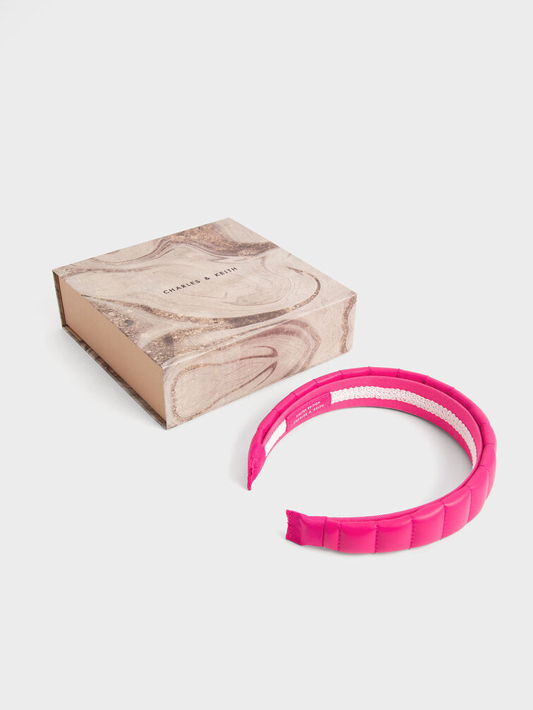 Padded Headband, Fuchsia, hi-res