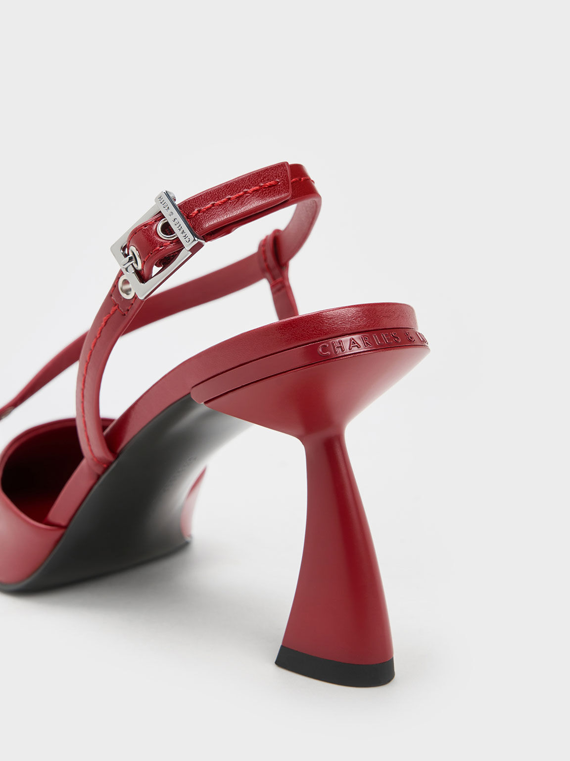 Charles and keith red heels cheap