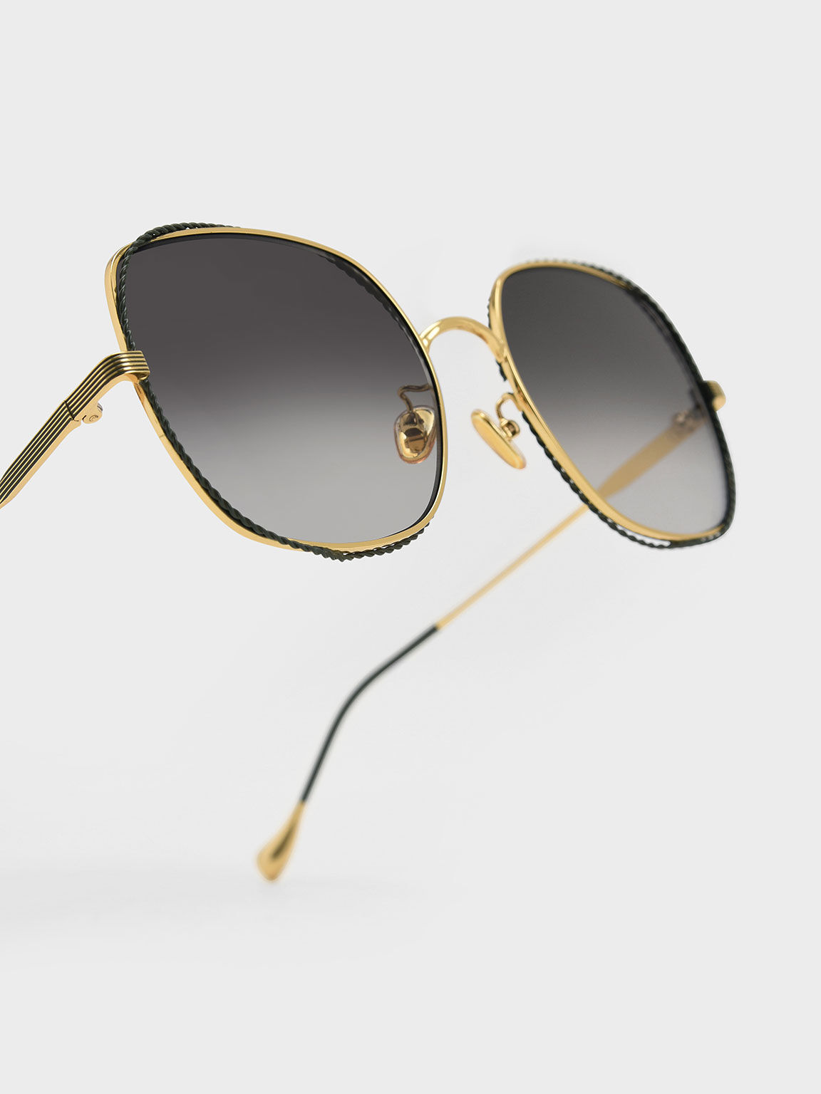 Olive Cut-Out Butterfly Sunglasses - CHARLES & KEITH SA