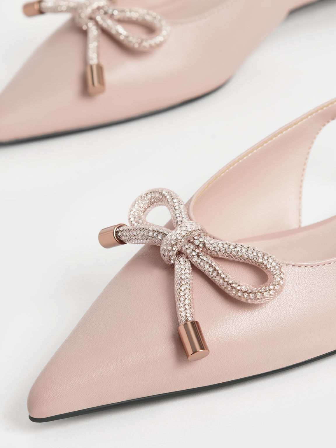 Angariah embellished slingback flats clearance