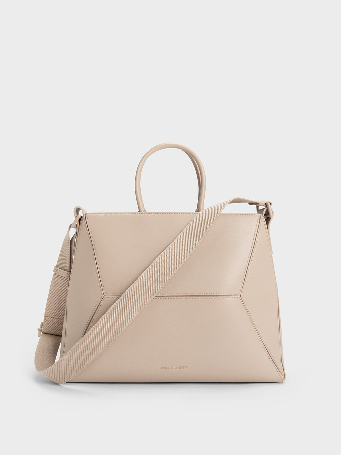 Charles and sales keith beige bag