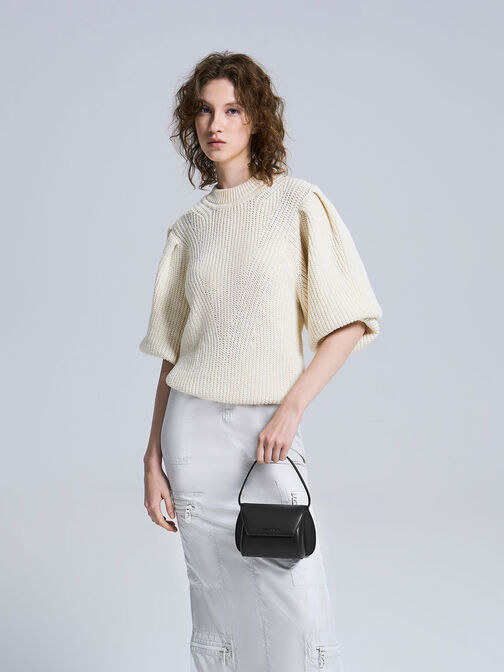 Mini Cassiopeia Front Flap Bag, Black, hi-res