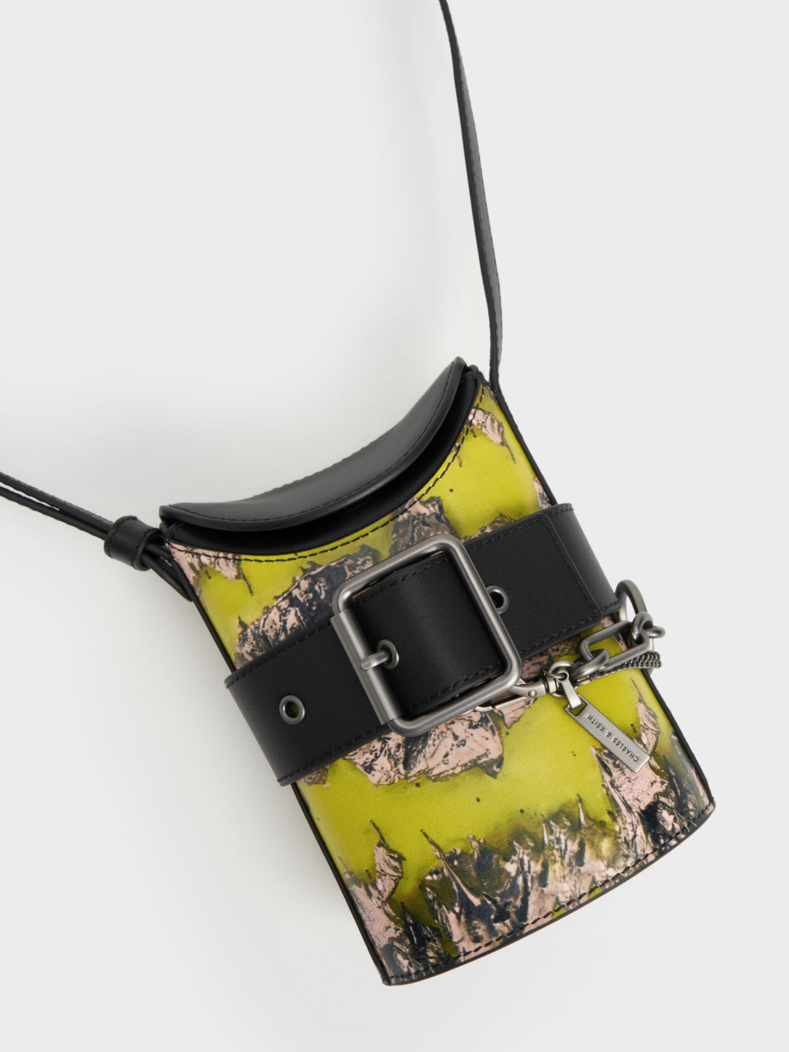 Jules Leather Belted Bucket Bag, Multi, hi-res