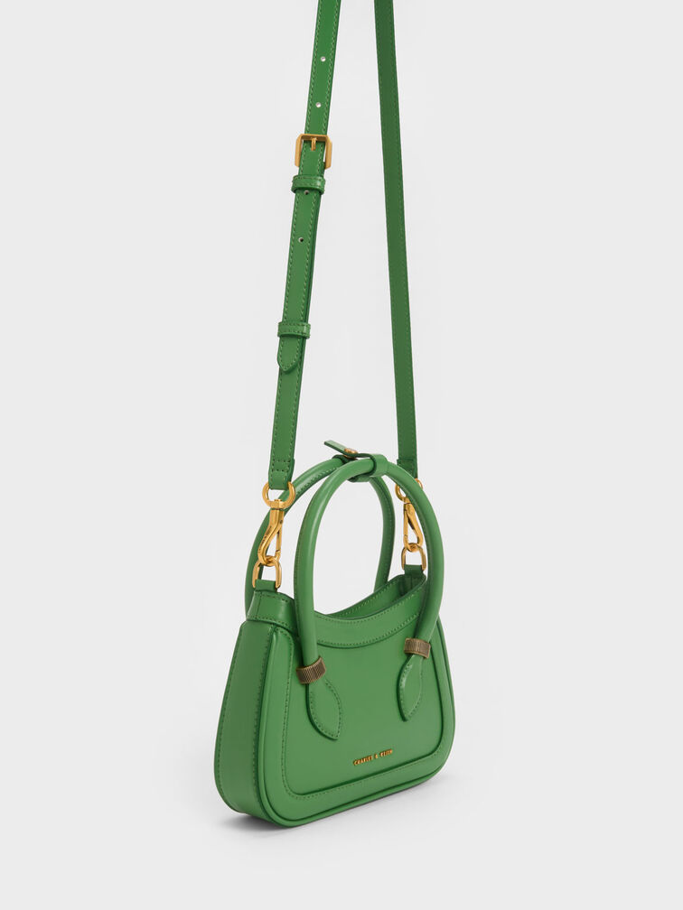 Bonnie Curved Tote Bag, Green, hi-res