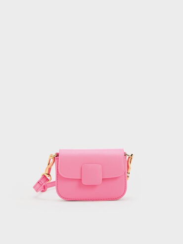 Micro Koa Square Push-Lock Bag, Pink, hi-res