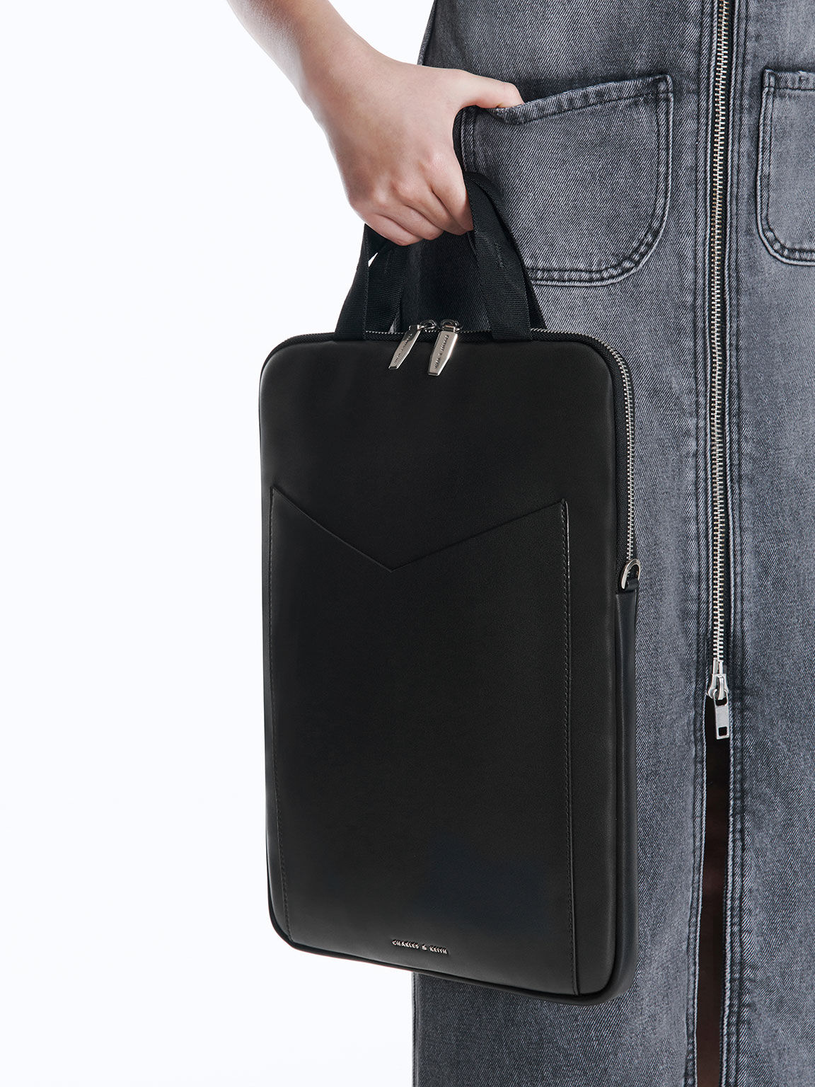 Noir Gaia Laptop Bag CHARLES KEITH SA
