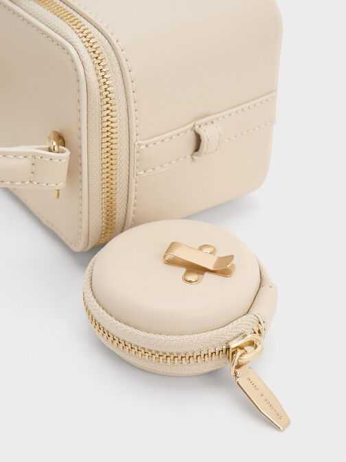 Gaia Boxy Top Handle Bag, Beige, hi-res