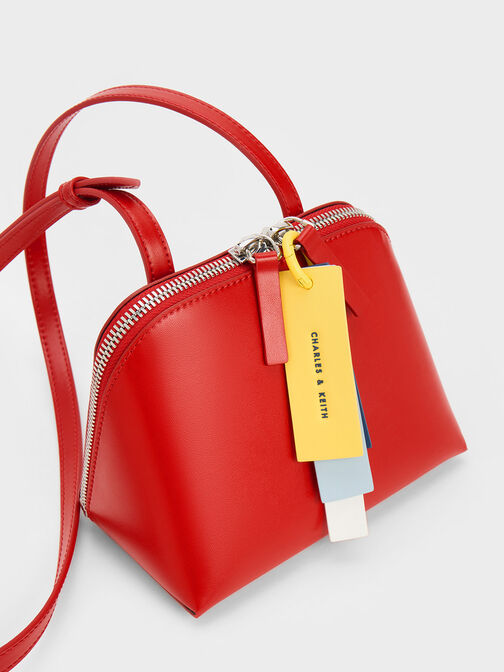 Cockade Crossbody Bag, Red, hi-res