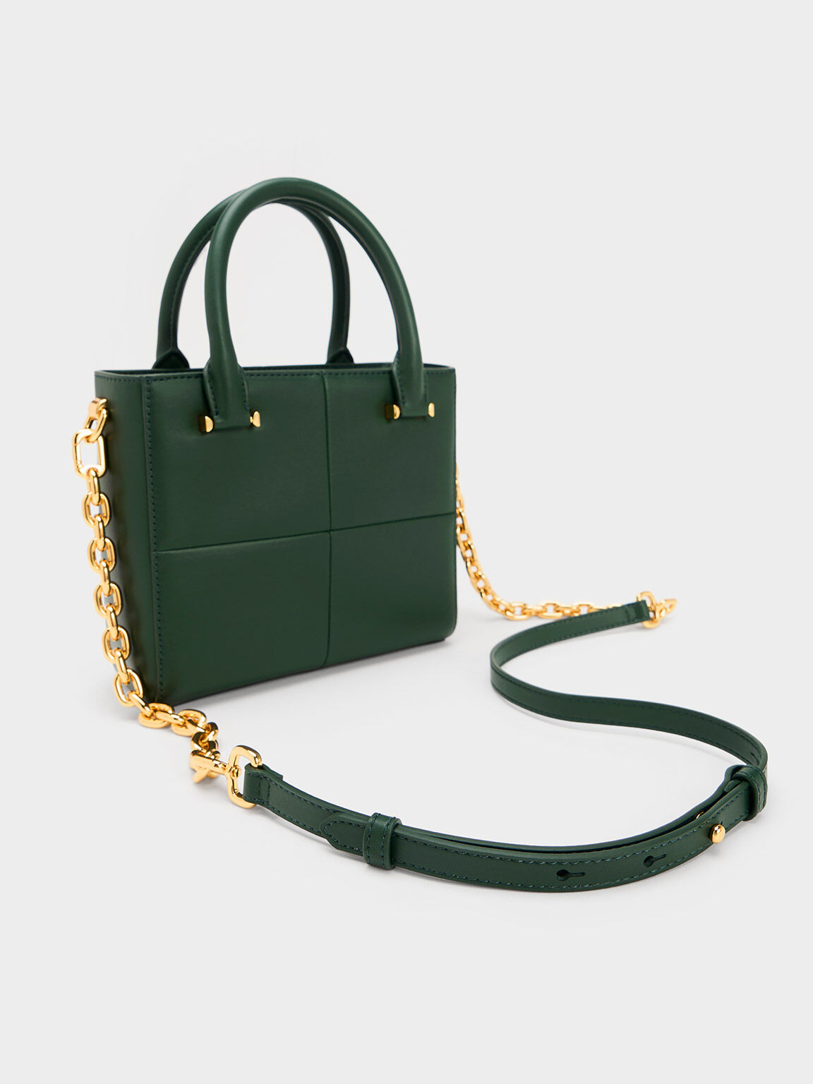 Charles and keith green bag on sale