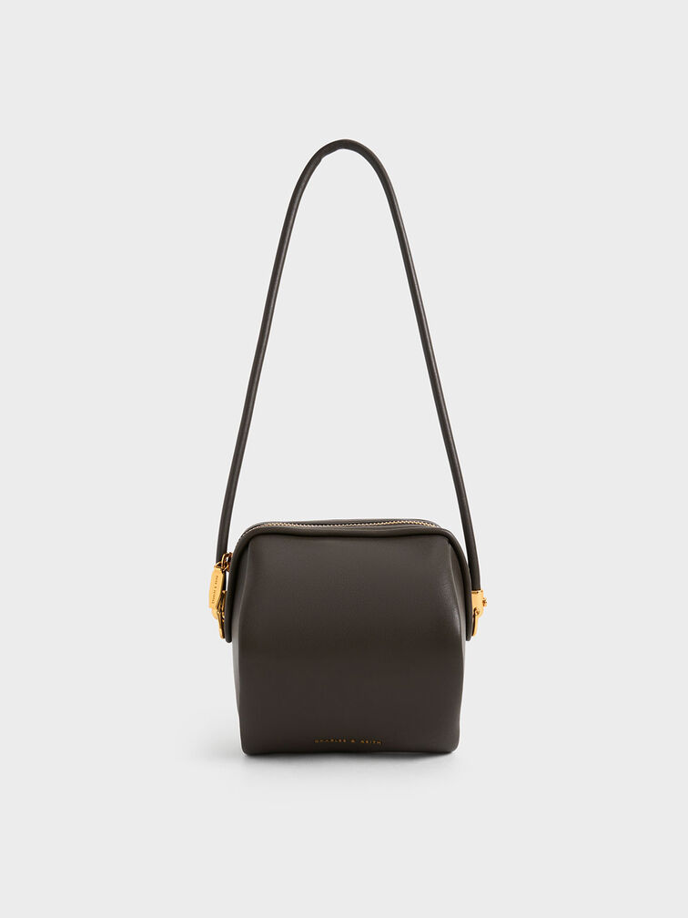 Ridley Chain-Link Boxy Bag, Dark Moss, hi-res