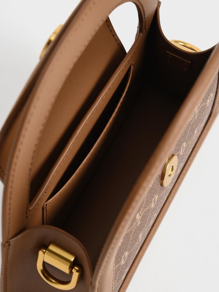 حقيبة إيستي ترابيز بتصميم مطبوع, شوكولاتة, hi-res