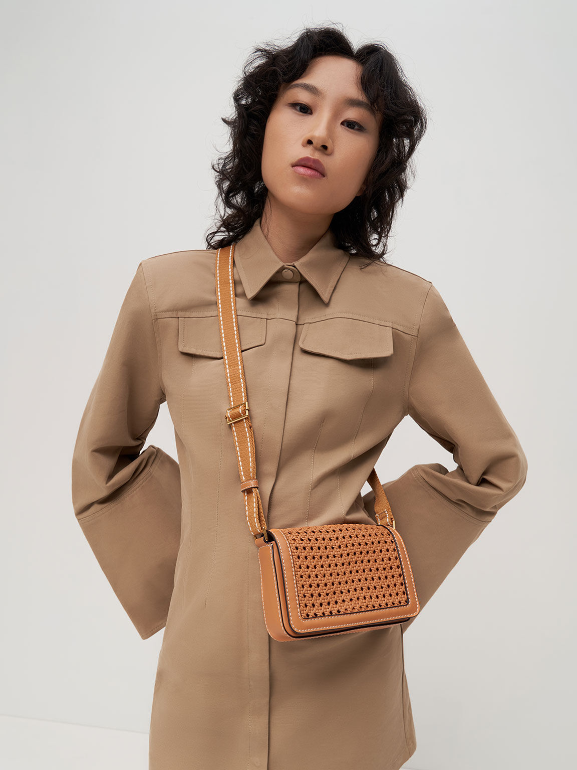 Charles and keith woven bag clearance
