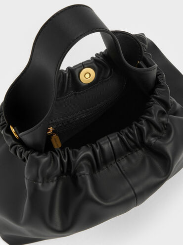 شنطة بمقبض سلسلة, أسود, hi-res