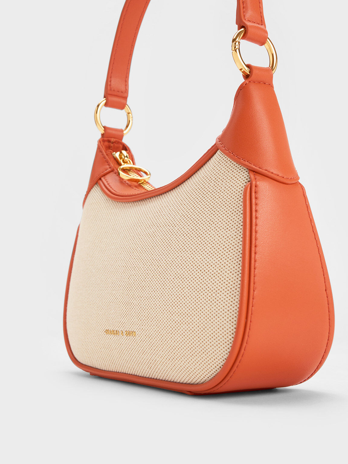 Charles and keith orange sling bag outlet