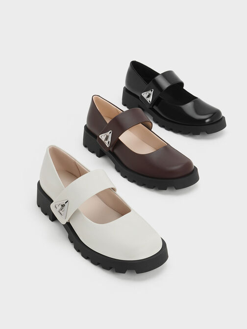 Trice Metallic Accent Mary Janes, Black Box, hi-res