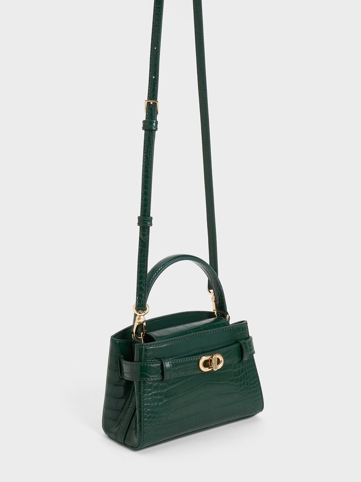 Charles and keith best sale croc effect bag