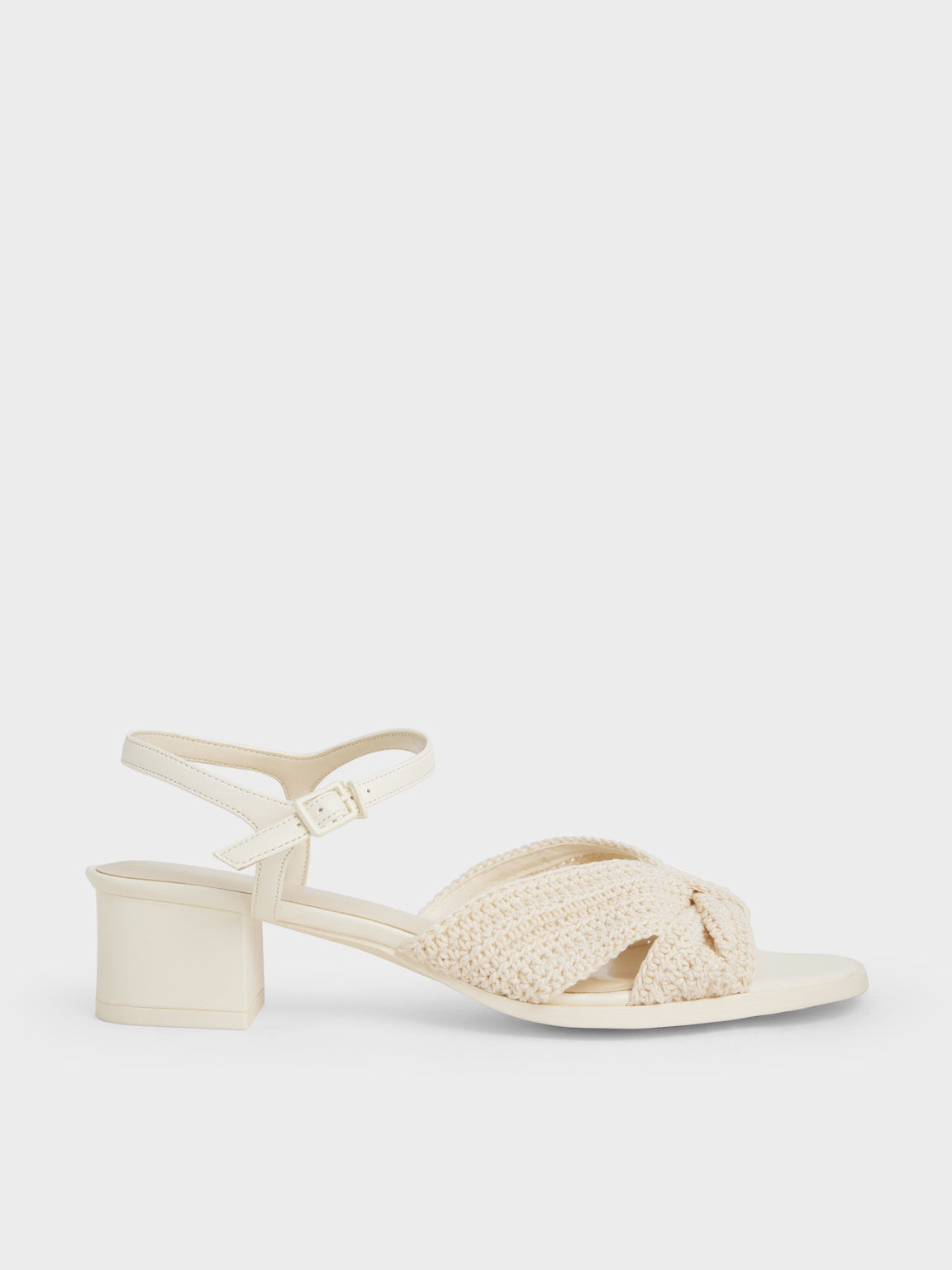 Cream sandals block heel store
