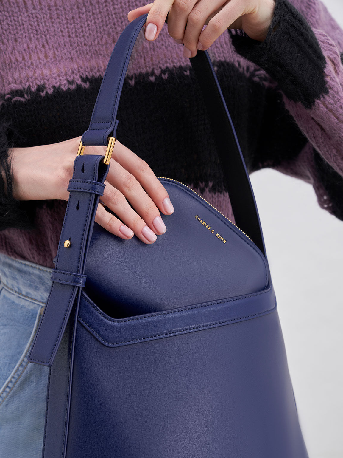 Navy hobo bag store