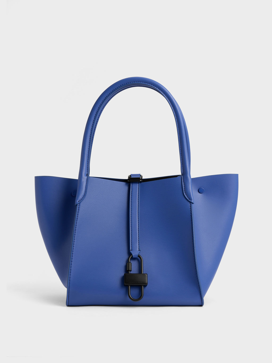Balta Belted Tote Bag, Blue, hi-res