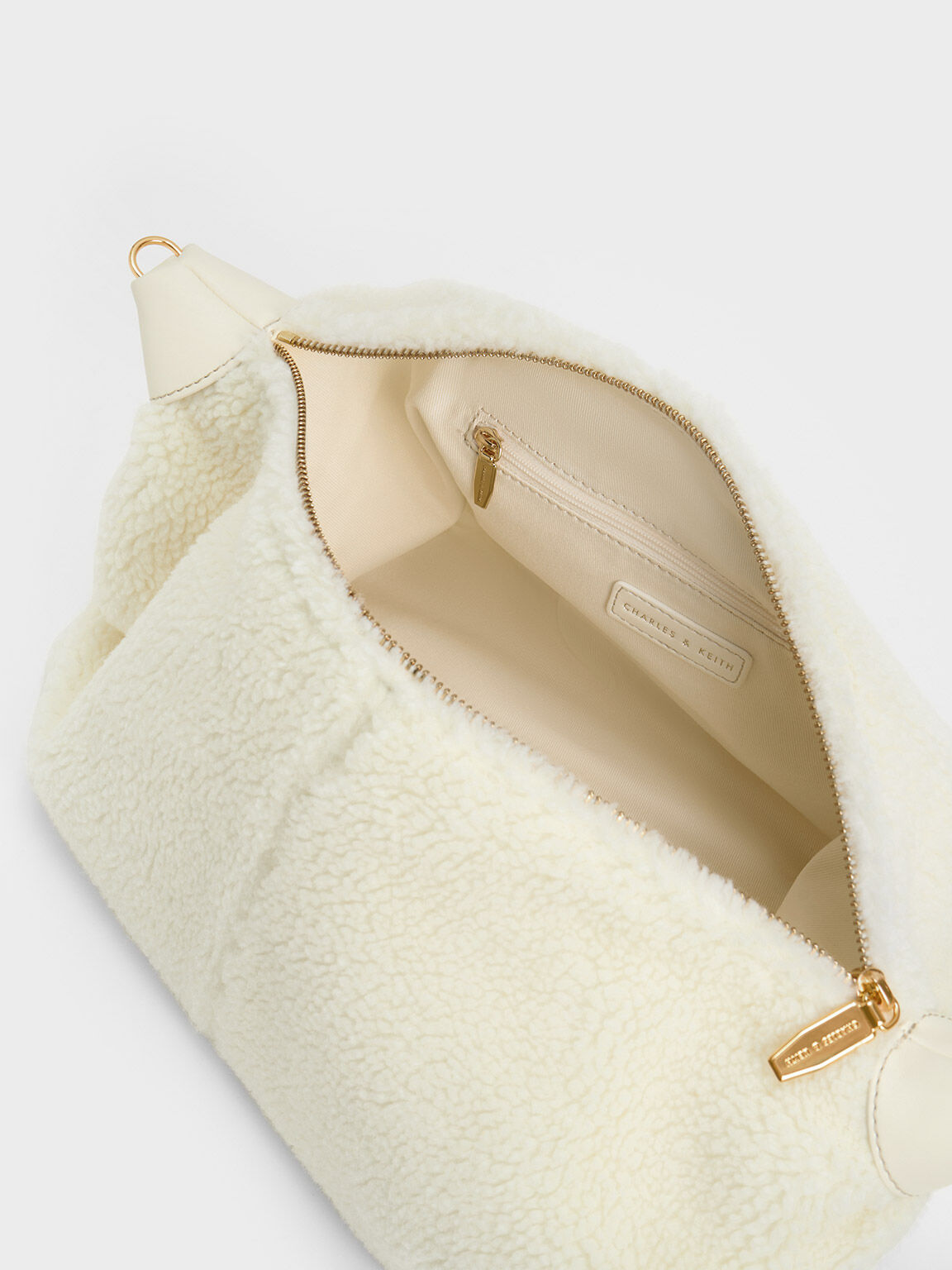 Chunky Chain Link Furry Hobo Bag, Multi, hi-res