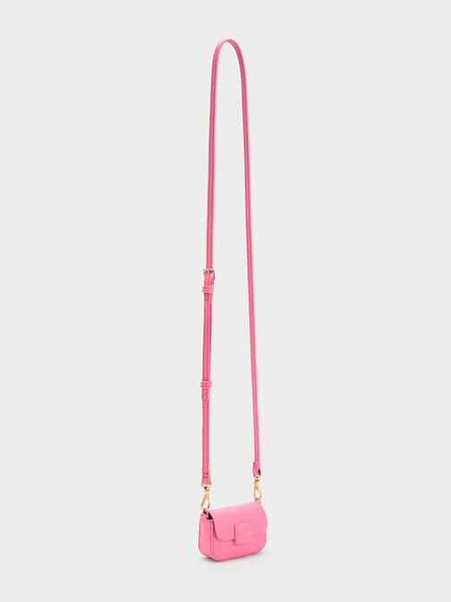 Micro Koa Square Push-Lock Bag, Pink, hi-res