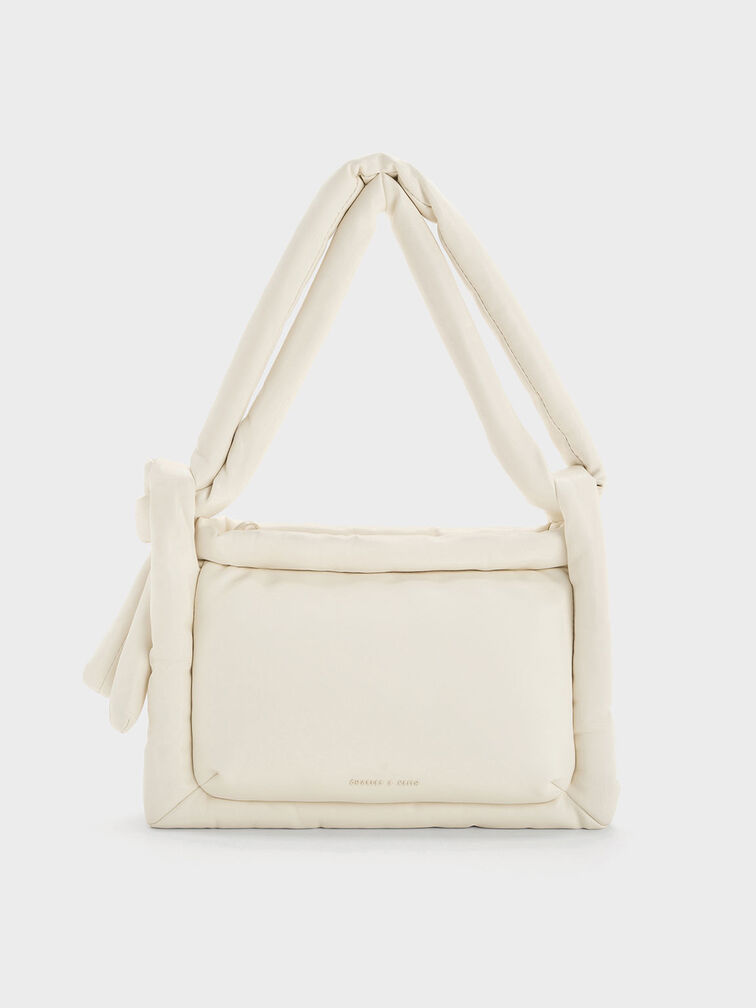 Errya Puffy Crossbody Bag, Cream, hi-res