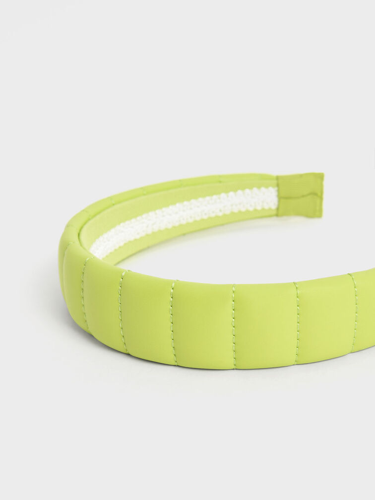 Padded Headbands, Lime, hi-res