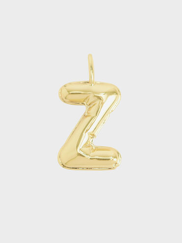 Alphabet 'Z' Charm, Gold, hi-res