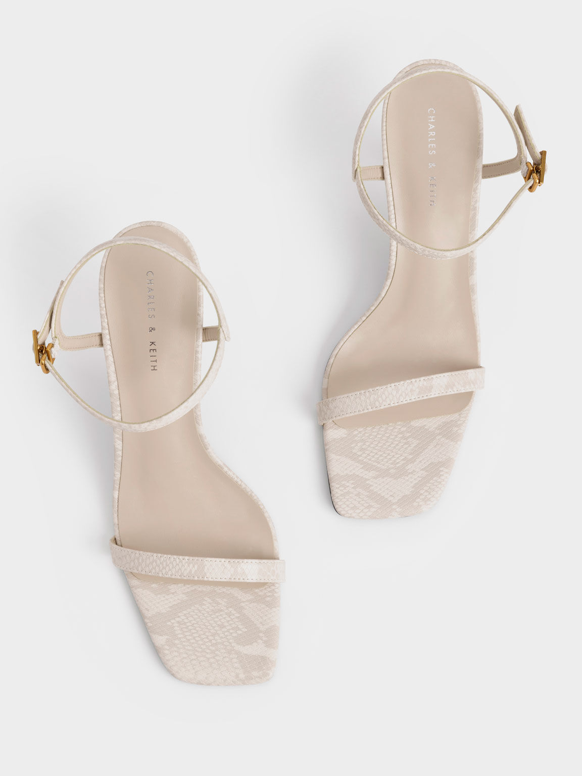 Snake ankle strap heel discount