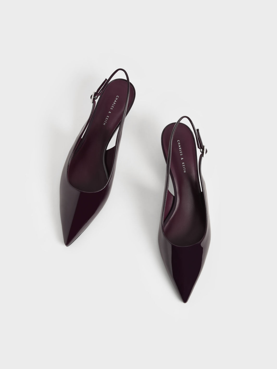 Maroon patent heels store