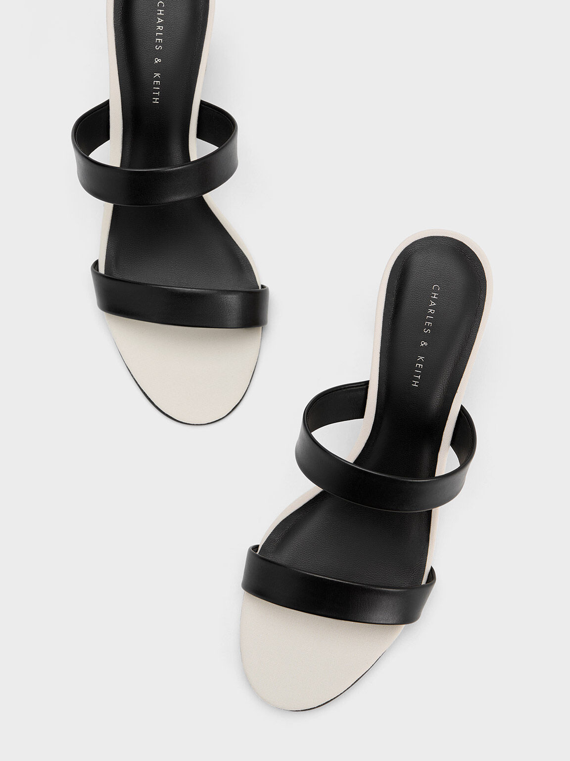 Rattan Block Heel Sandals Black