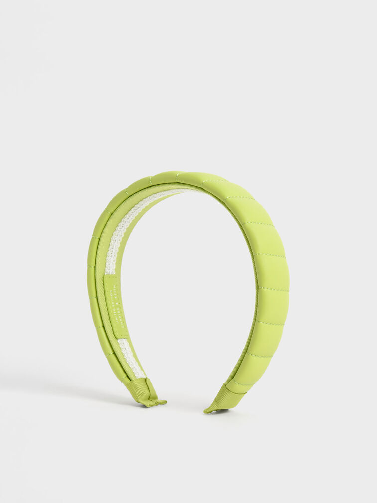 Padded Headbands, Lime, hi-res
