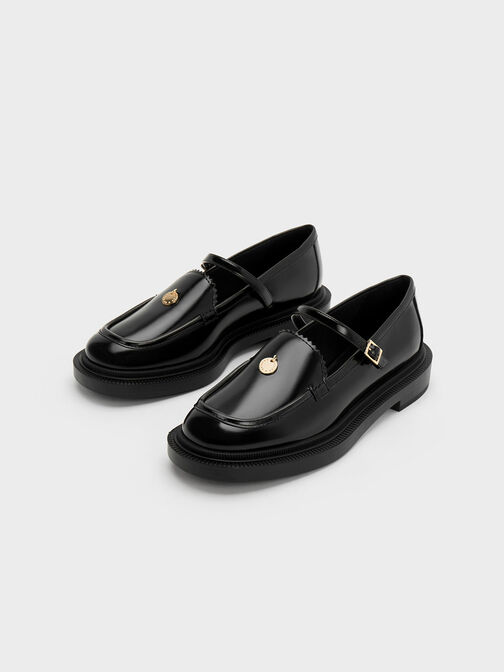 حذاء ماري جينز بتصميم دائري, Black Box, hi-res
