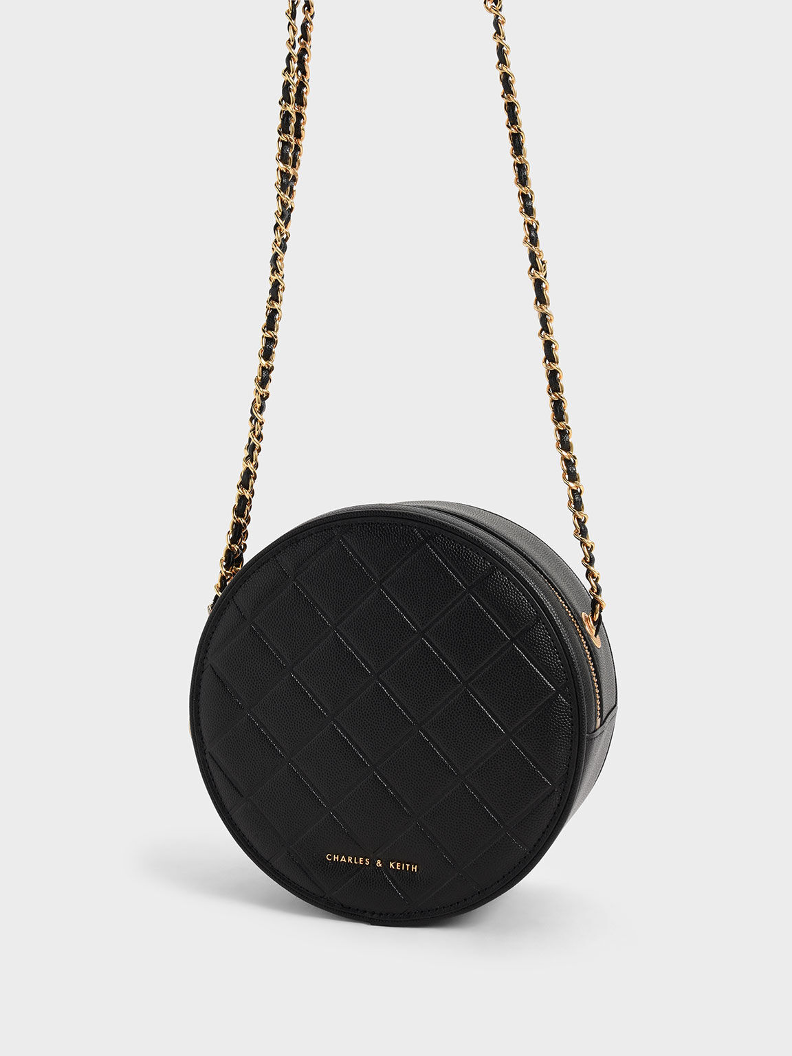 Charles & keith circular buckle crossbody store