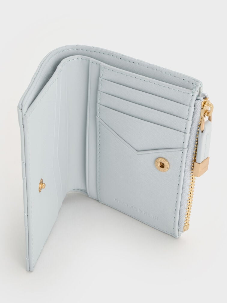 Duo Quilted Small Wallet, Sea Salt Blue, hi-res