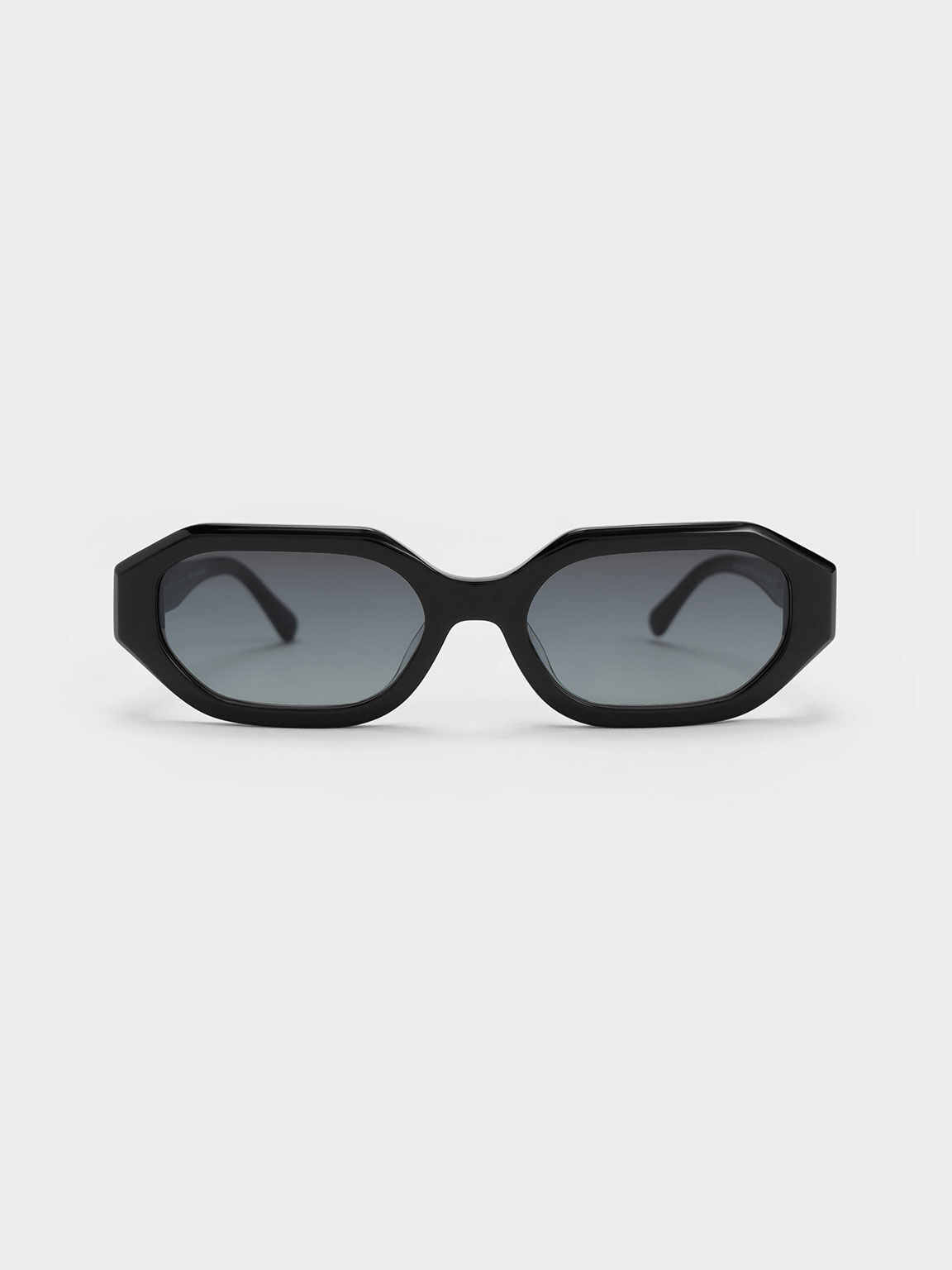 نظارة شمسية جابين بيضاوية من الأسيتات المعاد تدويره, أسود, hi-res