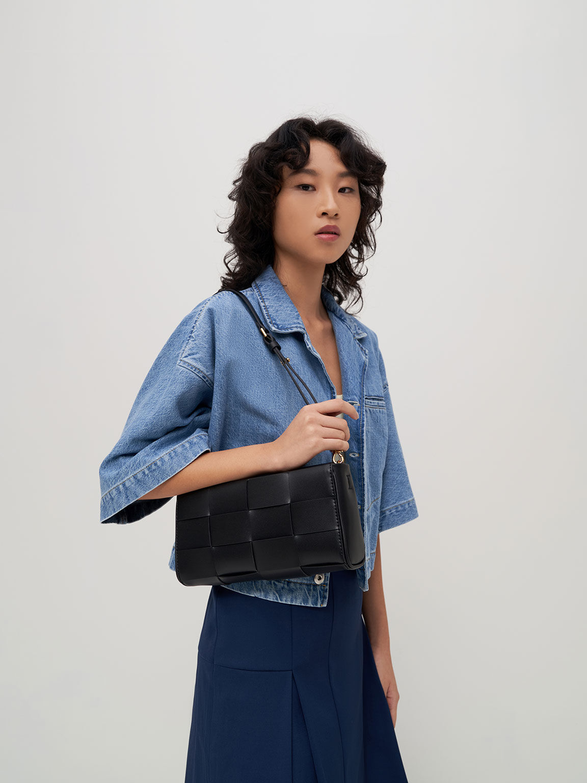 Charles and keith woven bag clearance