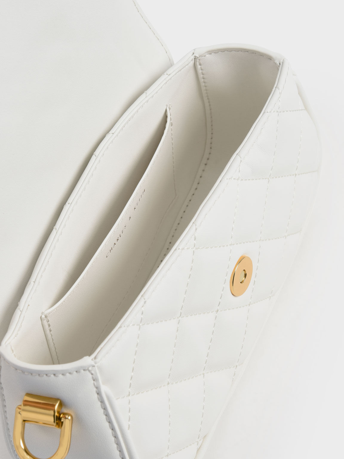 Este Chain Handle Bag, White, hi-res