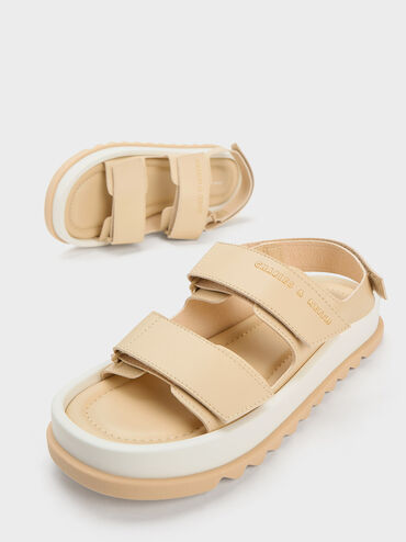 Avalon Buckled Sports Sandals, Sand, hi-res