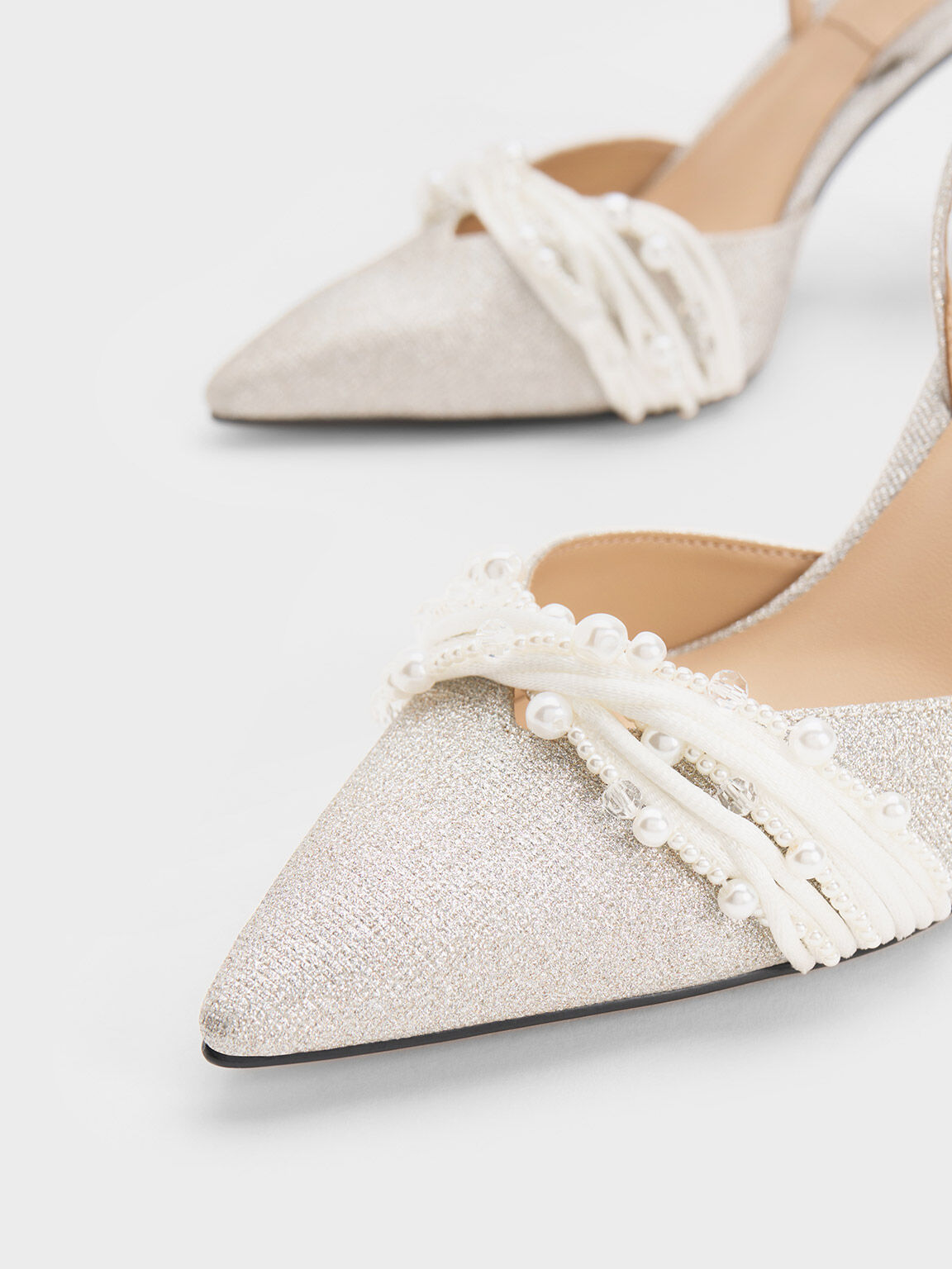 Silver beaded shoes new arrivals