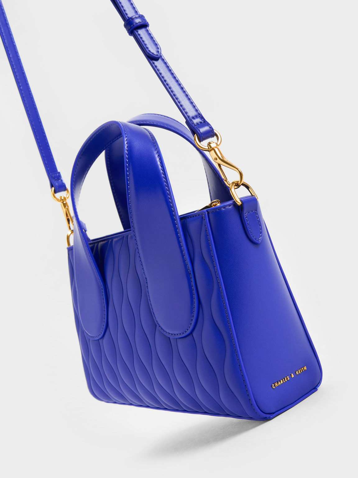 Charles & keith textured tote bag online
